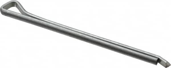 Made in USA - 3/16" Diam x 3" Long Hammerlock Cotter Pin - Grade 2, Zinc-Plated, Steel - Exact Tooling