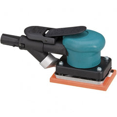 Dynabrade - 10,000 OPM, 13 CFM Air Consumption, Palm Air Orbital Sander - Rectangular Pad, 1/4 NPT Inlet - Exact Tooling