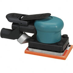 Dynabrade - 10,000 OPM, 13 CFM Air Consumption, Palm Air Orbital Sander - Rectangular Pad, 1/4 NPT Inlet - Exact Tooling