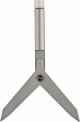 SPI - 0.2" Head Diam, 3/8" Shank Diam, Double End, Mechanical Round Bar Center Finder - Cylindrical Contact - Exact Tooling