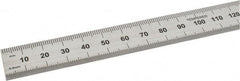 SPI - 450mm Long, 0.5, 1mm Graduation, Flexible Steel Rule - Metric Graduation Style, 3/4" Wide, Silver, Satin Chrome Finish - Exact Tooling