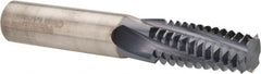 Accupro - 1-8 UNC, 0.62" Cutting Diam, 4 Flute, Solid Carbide Helical Flute Thread Mill - Internal Thread, 1-3/8" LOC, 4" OAL, 5/8" Shank Diam - Exact Tooling