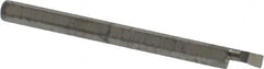 Accupro - 0.08" Min Bore Diam, 0.15" Max Bore Depth, 1/8 Shank Diam, Boring Bar - Left Hand Cut, Solid Carbide, Bright Finish - Exact Tooling