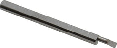 Accupro - 0.08" Min Bore Diam, 0.2" Max Bore Depth, 1/8 Shank Diam, Boring Bar - Left Hand Cut, Solid Carbide, Bright Finish - Exact Tooling