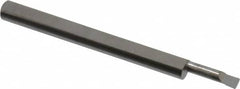 Accupro - 0.08" Min Bore Diam, 0.3" Max Bore Depth, 1/8 Shank Diam, Boring Bar - Left Hand Cut, Solid Carbide, Bright Finish - Exact Tooling