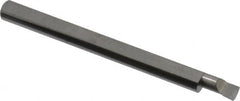 Accupro - 0.1" Min Bore Diam, 0.2" Max Bore Depth, 1/8 Shank Diam, Boring Bar - Left Hand Cut, Solid Carbide, Bright Finish - Exact Tooling