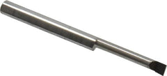 Accupro - 0.1" Min Bore Diam, 0.6" Max Bore Depth, 1/8 Shank Diam, Boring Bar - Left Hand Cut, Solid Carbide, Bright Finish - Exact Tooling