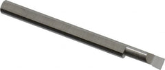 Accupro - 0.11" Min Bore Diam, 0.3" Max Bore Depth, 1/8 Shank Diam, Boring Bar - Left Hand Cut, Solid Carbide, Bright Finish - Exact Tooling