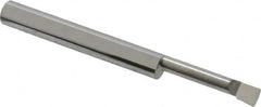 Accupro - 0.14" Min Bore Diam, 0.7" Max Bore Depth, 3/16 Shank Diam, Boring Bar - Left Hand Cut, Solid Carbide, Bright Finish - Exact Tooling