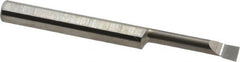 Accupro - 0.14" Min Bore Diam, 3/4" Max Bore Depth, 3/16 Shank Diam, Boring Bar - Left Hand Cut, Solid Carbide, Bright Finish - Exact Tooling