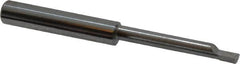 Accupro - 0.18" Min Bore Diam, 1-1/8" Max Bore Depth, 1/4 Shank Diam, Boring Bar - Left Hand Cut, Solid Carbide, Bright Finish - Exact Tooling