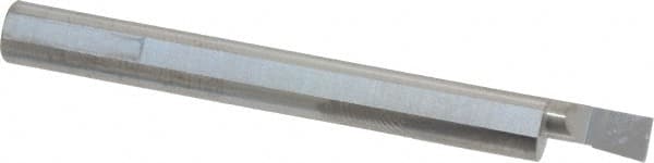 Accupro - 0.18" Min Bore Diam, 0.35" Max Bore Depth, 1/4 Shank Diam, Boring Bar - Left Hand Cut, Solid Carbide, Bright Finish - Exact Tooling