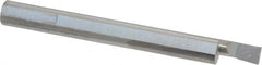 Accupro - 0.18" Min Bore Diam, 0.35" Max Bore Depth, 1/4 Shank Diam, Boring Bar - Left Hand Cut, Solid Carbide, Bright Finish - Exact Tooling
