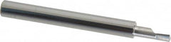 Accupro - 0.18" Min Bore Diam, 1/2" Max Bore Depth, 1/4 Shank Diam, Boring Bar - Left Hand Cut, Solid Carbide, Bright Finish - Exact Tooling