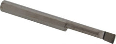 Accupro - 0.2" Min Bore Diam, 1" Max Bore Depth, 1/4 Shank Diam, Boring Bar - Left Hand Cut, Solid Carbide, Bright Finish - Exact Tooling