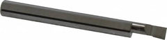 Accupro - 0.2" Min Bore Diam, 1/2" Max Bore Depth, 1/4 Shank Diam, Boring Bar - Left Hand Cut, Solid Carbide, Bright Finish - Exact Tooling