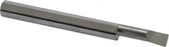 Accupro - 0.2" Min Bore Diam, 0.7" Max Bore Depth, 1/4 Shank Diam, Boring Bar - Left Hand Cut, Solid Carbide, Bright Finish - Exact Tooling