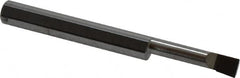 Accupro - 0.2" Min Bore Diam, 0.9" Max Bore Depth, 1/4 Shank Diam, Boring Bar - Left Hand Cut, Solid Carbide, Bright Finish - Exact Tooling