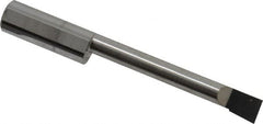Accupro - 0.23" Min Bore Diam, 1.6" Max Bore Depth, 5/16 Shank Diam, Boring Bar - Left Hand Cut, Solid Carbide, Bright Finish - Exact Tooling