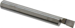 Accupro - 0.23" Min Bore Diam, 0.4" Max Bore Depth, 5/16 Shank Diam, Boring Bar - Left Hand Cut, Solid Carbide, Bright Finish - Exact Tooling