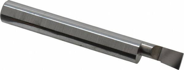 Accupro - 0.23" Min Bore Diam, 1/2" Max Bore Depth, 5/16 Shank Diam, Boring Bar - Left Hand Cut, Solid Carbide, Bright Finish - Exact Tooling