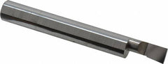 Accupro - 0.23" Min Bore Diam, 1/2" Max Bore Depth, 5/16 Shank Diam, Boring Bar - Left Hand Cut, Solid Carbide, Bright Finish - Exact Tooling