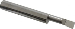 Accupro - 0.23" Min Bore Diam, 0.8" Max Bore Depth, 5/16 Shank Diam, Boring Bar - Left Hand Cut, Solid Carbide, Bright Finish - Exact Tooling