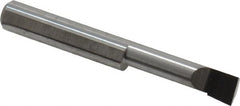 Accupro - 0.29" Min Bore Diam, 1.1" Max Bore Depth, 5/16 Shank Diam, Boring Bar - Left Hand Cut, Solid Carbide, Bright Finish - Exact Tooling