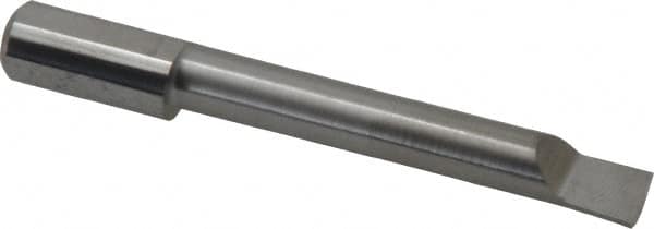 Accupro - 0.29" Min Bore Diam, 1-3/4" Max Bore Depth, 5/16 Shank Diam, Boring Bar - Left Hand Cut, Solid Carbide, Bright Finish - Exact Tooling