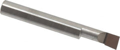Accupro - 0.29" Min Bore Diam, 3/4" Max Bore Depth, 5/16 Shank Diam, Boring Bar - Left Hand Cut, Solid Carbide, Bright Finish - Exact Tooling