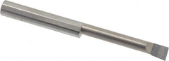 Accupro - 0.32" Min Bore Diam, 2" Max Bore Depth, 3/8 Shank Diam, Boring Bar - Left Hand Cut, Solid Carbide, Bright Finish - Exact Tooling