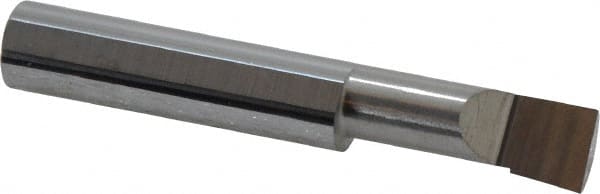 Accupro - 0.36" Min Bore Diam, 1" Max Bore Depth, 3/8 Shank Diam, Boring Bar - Left Hand Cut, Solid Carbide, Bright Finish - Exact Tooling