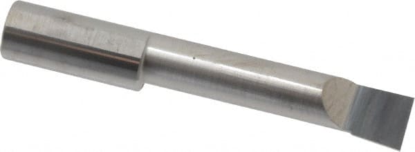 Accupro - 0.36" Min Bore Diam, 1.6" Max Bore Depth, 3/8 Shank Diam, Boring Bar - Left Hand Cut, Solid Carbide, Bright Finish - Exact Tooling