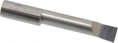 Accupro - 0.36" Min Bore Diam, 1.6" Max Bore Depth, 3/8 Shank Diam, Boring Bar - Left Hand Cut, Solid Carbide, Bright Finish - Exact Tooling