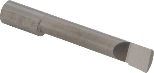 Accupro - 0.36" Min Bore Diam, 1.8" Max Bore Depth, 3/8 Shank Diam, Boring Bar - Left Hand Cut, Solid Carbide, Bright Finish - Exact Tooling