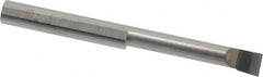 Accupro - 0.36" Min Bore Diam, 2" Max Bore Depth, 3/8 Shank Diam, Boring Bar - Left Hand Cut, Solid Carbide, Bright Finish - Exact Tooling