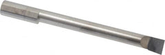 Accupro - 0.36" Min Bore Diam, 3" Max Bore Depth, 3/8 Shank Diam, Boring Bar - Left Hand Cut, Solid Carbide, Bright Finish - Exact Tooling