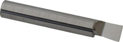 Accupro - 0.36" Min Bore Diam, 1/2" Max Bore Depth, 3/8 Shank Diam, Boring Bar - Left Hand Cut, Solid Carbide, Bright Finish - Exact Tooling