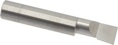 Accupro - 0.49" Min Bore Diam, 1" Max Bore Depth, 1/2 Shank Diam, Boring Bar - Left Hand Cut, Solid Carbide, Bright Finish - Exact Tooling