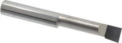 Accupro - 0.49" Min Bore Diam, 2" Max Bore Depth, 1/2 Shank Diam, Boring Bar - Left Hand Cut, Solid Carbide, Bright Finish - Exact Tooling