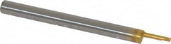 Accupro - 0.05" Min Bore Diam, 0.2" Max Bore Depth, 1/8 Shank Diam, Boring Bar - Right Hand Cut, Solid Carbide, TiN Finish - Exact Tooling