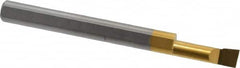 Accupro - 0.16" Min Bore Diam, 1/2" Max Bore Depth, 3/16 Shank Diam, Boring Bar - Right Hand Cut, Solid Carbide, TiN Finish - Exact Tooling