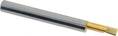 Accupro - 0.18" Min Bore Diam, 0.6" Max Bore Depth, 1/4 Shank Diam, Boring Bar - Right Hand Cut, Solid Carbide, TiN Finish - Exact Tooling