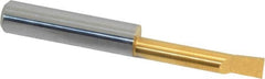Accupro - 0.23" Min Bore Diam, 1.15" Max Bore Depth, 5/16 Shank Diam, Boring Bar - Right Hand Cut, Solid Carbide, TiN Finish - Exact Tooling
