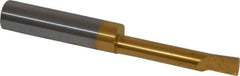 Accupro - 0.23" Min Bore Diam, 1.2" Max Bore Depth, 5/16 Shank Diam, Boring Bar - Right Hand Cut, Solid Carbide, TiN Finish - Exact Tooling