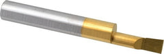 Accupro - 0.23" Min Bore Diam, 0.7" Max Bore Depth, 5/16 Shank Diam, Boring Bar - Right Hand Cut, Solid Carbide, TiN Finish - Exact Tooling