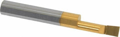 Accupro - 0.23" Min Bore Diam, 0.8" Max Bore Depth, 5/16 Shank Diam, Boring Bar - Right Hand Cut, Solid Carbide, TiN Finish - Exact Tooling