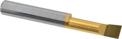 Accupro - 0.29" Min Bore Diam, 1" Max Bore Depth, 5/16 Shank Diam, Boring Bar - Right Hand Cut, Solid Carbide, TiN Finish - Exact Tooling