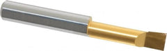 Accupro - 0.29" Min Bore Diam, 1.1" Max Bore Depth, 5/16 Shank Diam, Boring Bar - Right Hand Cut, Solid Carbide, TiN Finish - Exact Tooling