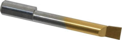 Accupro - 0.29" Min Bore Diam, 1-3/4" Max Bore Depth, 5/16 Shank Diam, Boring Bar - Right Hand Cut, Solid Carbide, TiN Finish - Exact Tooling